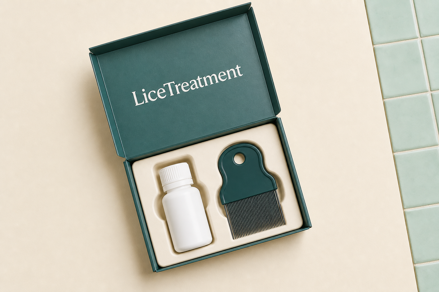A kit brand concept photography for LiceTreatment